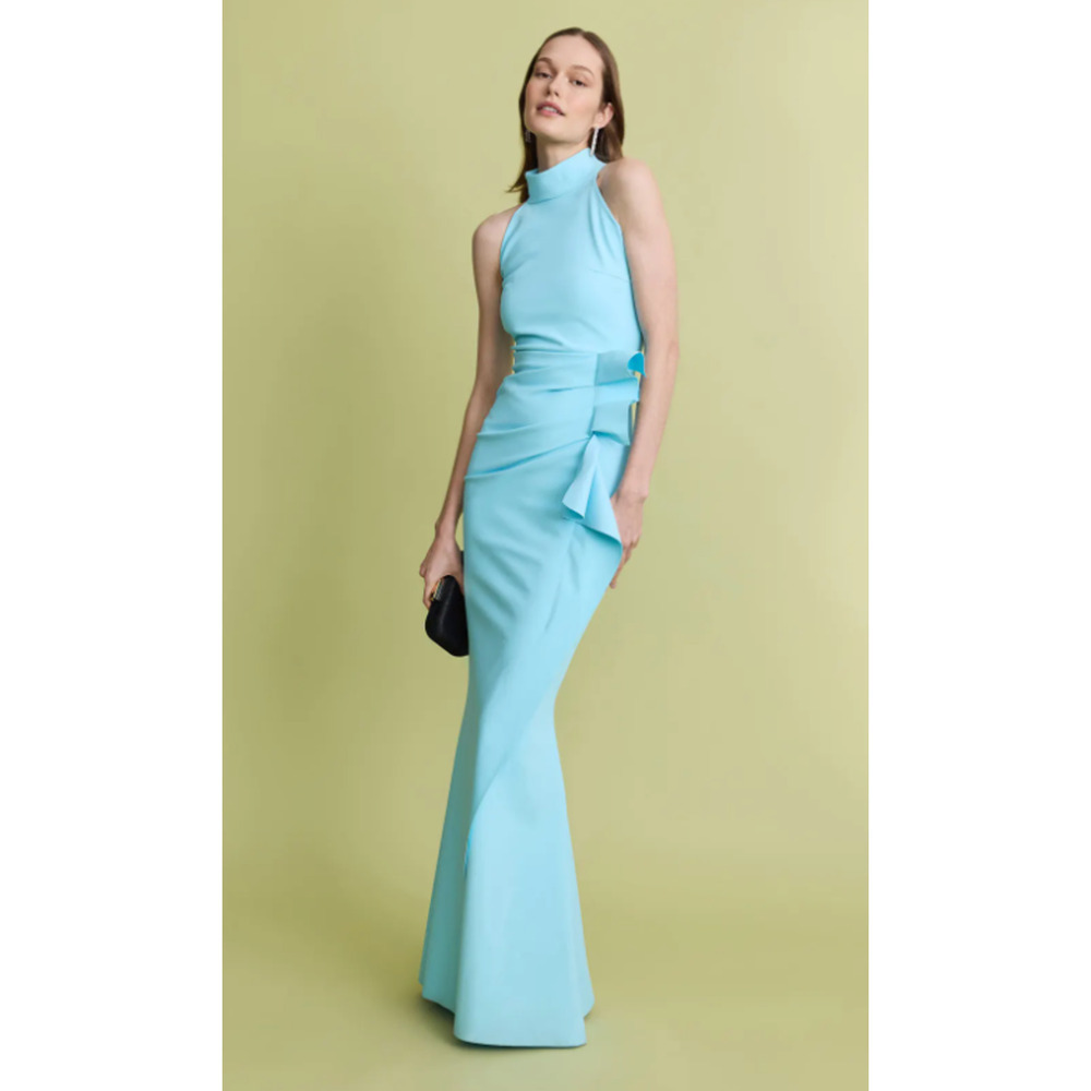 Chiara Boni La Petite Robe Gudrum Long Dress in Blue